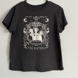 Hocus Pocus Black the Sisters Graphic Print Tee Shirt
